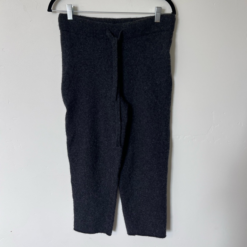 Everlane Women’s Wool Cozy Black Knit Pants Size Large Warm